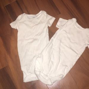 White onesies 9 months